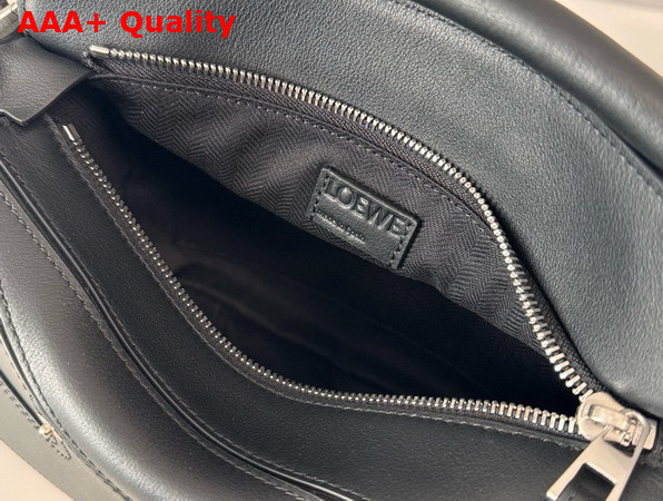 Loewe Panta Small Puzzle Bag in Black Shiny Calfskin Replica