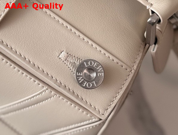 Loewe Panta Small Puzzle Bag in Light Ghost Shiny Calfskin Replica