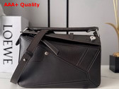 Loewe Panta Small Puzzle Bag in Vintage Brown Shiny Calfskin Replica