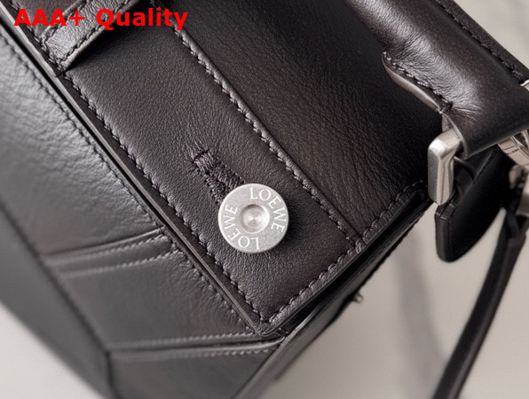 Loewe Panta Small Puzzle Bag in Vintage Brown Shiny Calfskin Replica