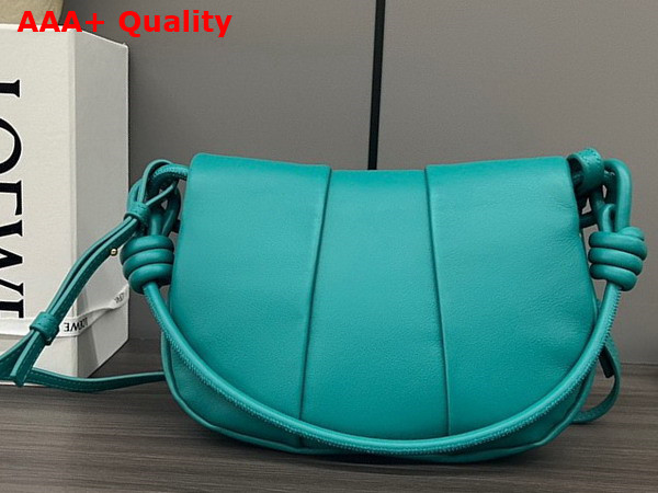 Loewe Paseo Satchel in Emerald Green Shiny Nappa Calfskin Replica
