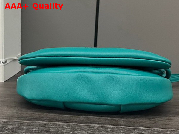 Loewe Paseo Satchel in Emerald Green Shiny Nappa Calfskin Replica