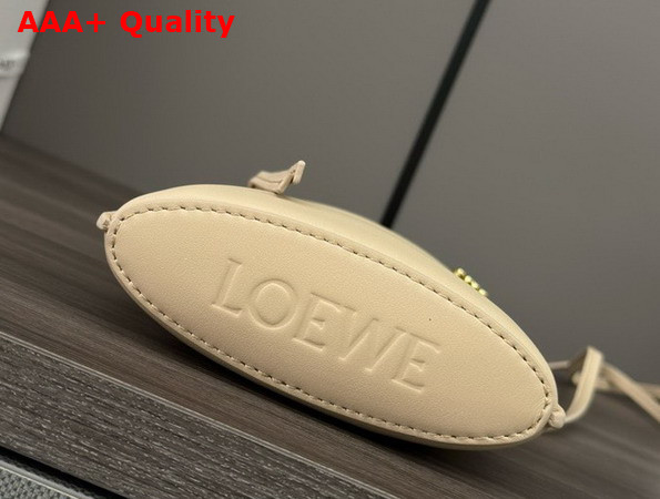 Loewe Pebble Dice Pocket in Avocado Green Classic Calfskin Replica