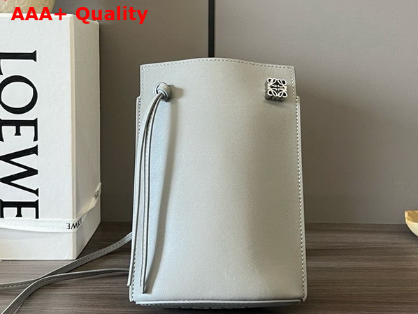 Loewe Pebble Dice Pocket in Avocado Green Classic Calfskin Replica