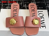 Loewe Pebble Slide in Soft Calfskin Blush Replica
