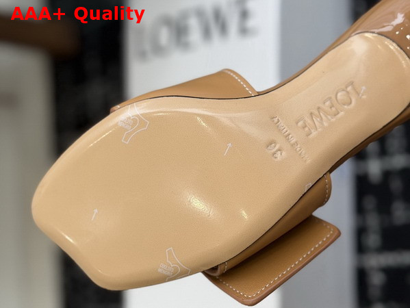 Loewe Pebble Slide in Soft Calfskin Oak Replica