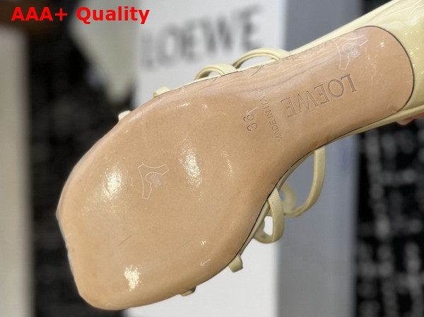 Loewe Petal Anagram Slide in Butter Soft Calfskin Replica