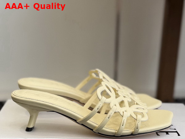 Loewe Petal Anagram Slide in Butter Soft Calfskin Replica