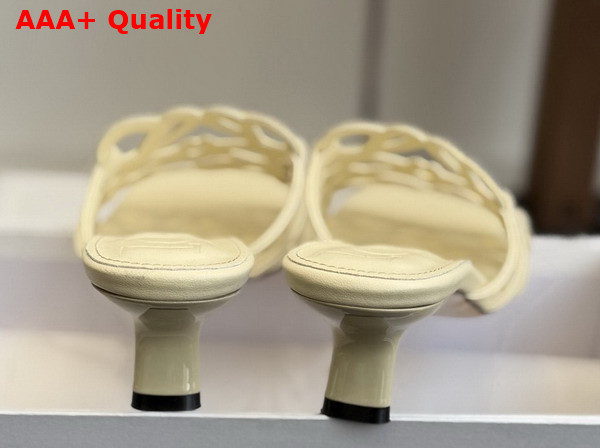 Loewe Petal Anagram Slide in Rhinestone Embellished Suede Butter Replica