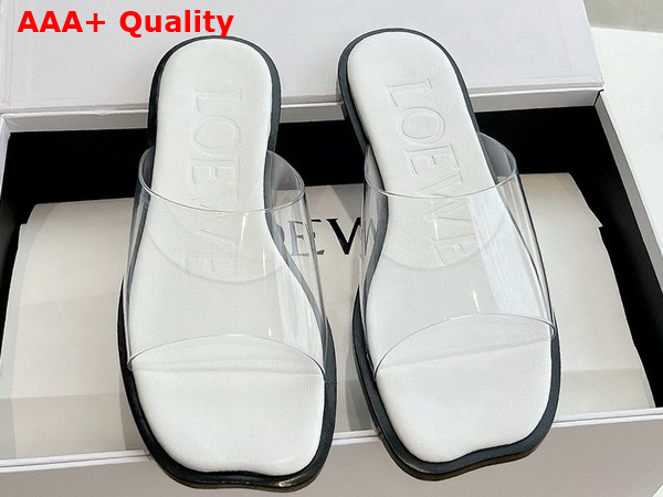 Loewe Petal Slide in Transparent PVC Replica