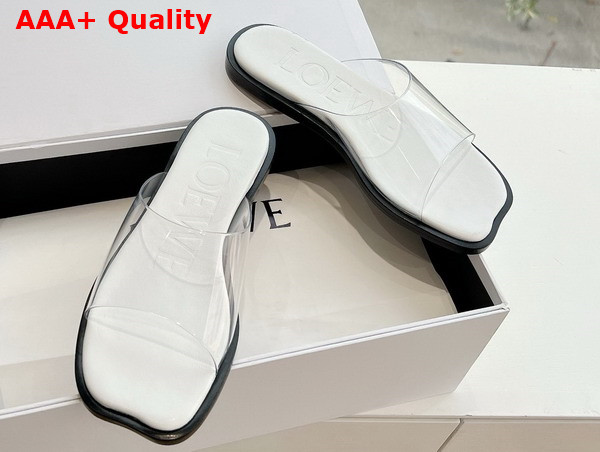 Loewe Petal Slide in Transparent PVC Replica