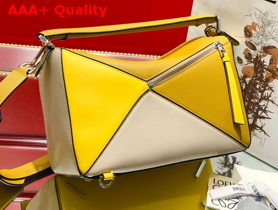 Loewe Puzzle Bag Ochre Yellow Classic Calf Replica