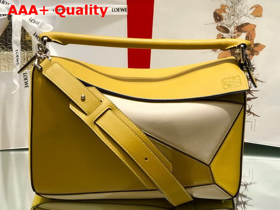 Loewe Puzzle Bag Ochre Yellow Classic Calf Replica