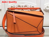 Loewe Puzzle Bag Orange Grained Calfskin Replica