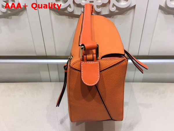 Loewe Puzzle Bag Orange Grained Calfskin Replica