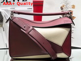 Loewe Puzzle Bag Wine Garnet Classic Calf Replica