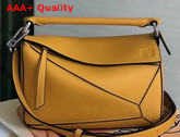 Loewe Puzzle Bag in Yellow Calfskin Replica