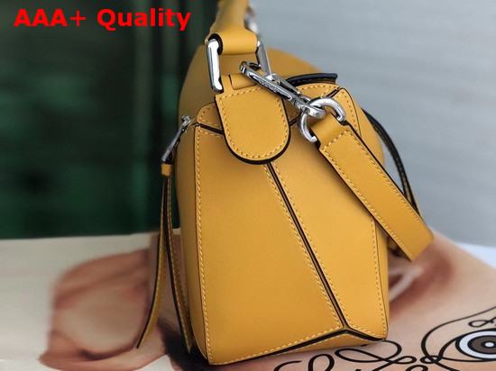 Loewe Puzzle Bag in Yellow Calfskin Replica