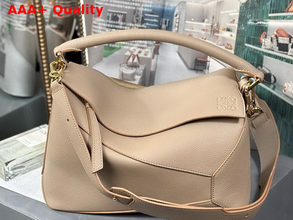 Loewe Puzzle Edge Bag in Sand Soft Grained Calfskin Replica