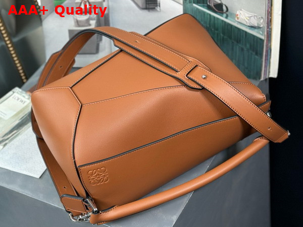 Loewe Puzzle Edge Bag in Tan Classic Calfskin Replica
