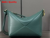 Loewe Puzzle Fold Pouch in Vetiver Shiny Nappa Calfskin Replica