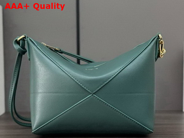 Loewe Puzzle Fold Pouch in Vetiver Shiny Nappa Calfskin Replica