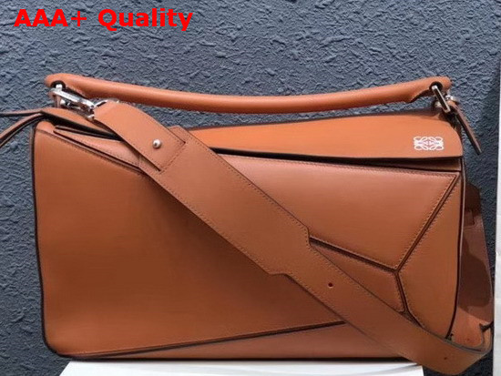 Loewe Puzzle Large Bag Tan Classic Calf Replica