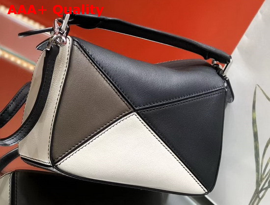 Loewe Puzzle Mini Bag Black Taupe Classic Calf Replica