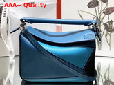 Loewe Puzzle Mini Bag Dark Lagoon Black Classic Calf Replica