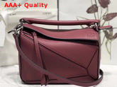 Loewe Puzzle Mini Bag Garnet Classic Calf Replica