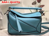 Loewe Puzzle Mini Bag Light Blue Classic Calf Replica