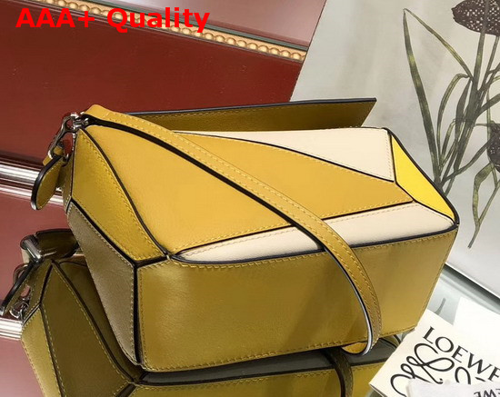 Loewe Puzzle Mini Bag Ochre Yellow Classic Calf Replica