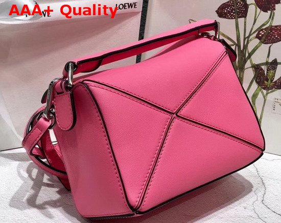 Loewe Puzzle Mini Bag Rose Classic Calf Replica