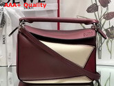 Loewe Puzzle Mini Bag Wine Garnet Classic Calf Replica