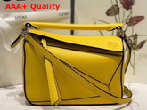 Loewe Puzzle Mini Bag Yellow Classic Calf Replica