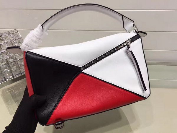 Loewe Puzzle Shoulder Bag Multicoloured Patchwork Leather For Sale