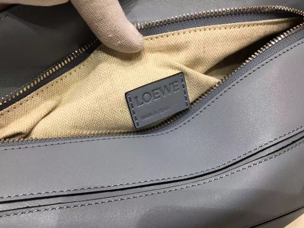 Loewe Puzzle Shoulder in Light Blue Calf Leather with Embossed Anagram for Sale