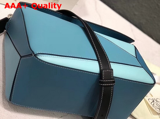 Loewe Puzzle Small Bag Light Blue Aqua Classic Calf Leather Replica