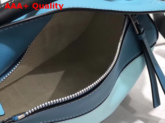 Loewe Puzzle Small Bag Light Blue Aqua Classic Calf Leather Replica