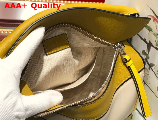 Loewe Puzzle Small Bag Ochre Yellow Classic Calf Replica