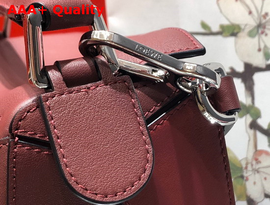 Loewe Puzzle Small Bag Wine Garnet Classic Calf Replica