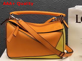 Loewe Puzzle Small Bag in Mandarin Yellow Classic Calf Replica
