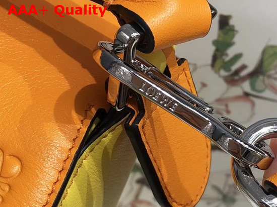 Loewe Puzzle Small Bag in Mandarin Yellow Classic Calf Replica