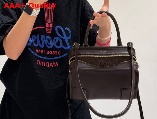 Loewe Small Amazona 180 Bag in Dark Chestnut Soft Calfskin Replica