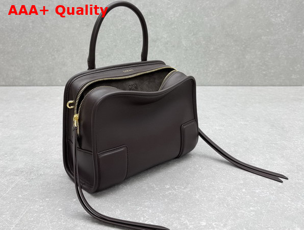 Loewe Small Amazona 180 Bag in Soft Calfskin Dark Chestnut Replica