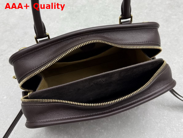 Loewe Small Amazona 180 Bag in Soft Calfskin Dark Chestnut Replica