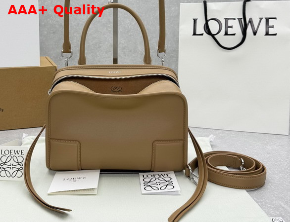 Loewe Small Amazona 180 Bag in Soft Calfskin Mocha Replica