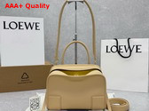 Loewe Small Amazona 180 Bag in Soft Calfskin Silk Beige and Mustard Replica