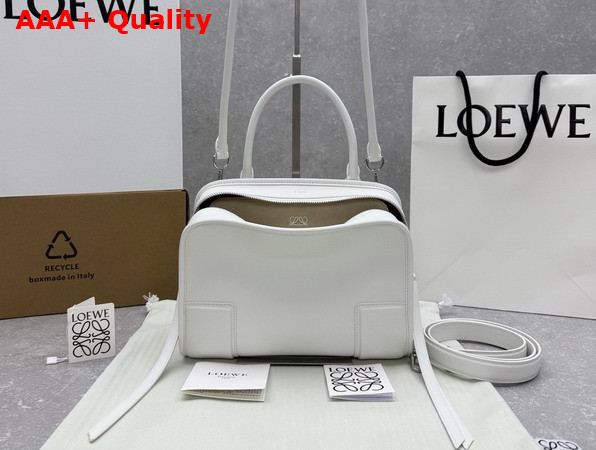 Loewe Small Amazona 180 Bag in Soft Calfskin White Replica