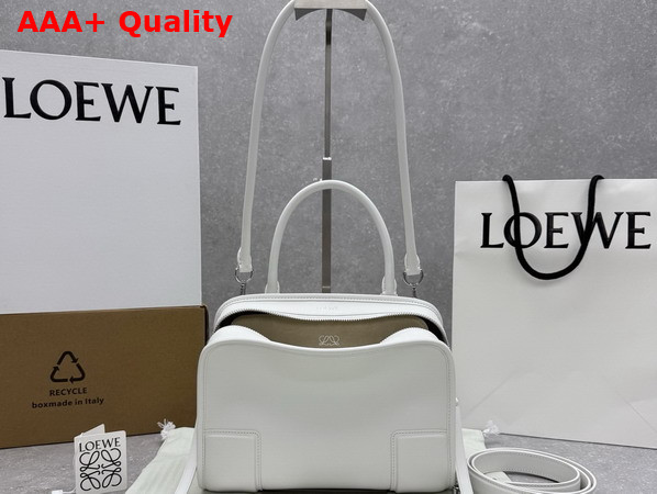Loewe Small Amazona 180 Bag in Soft Calfskin White Replica